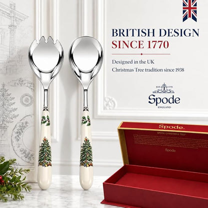 Spode – Christmas Tree – Christmas Tree Salad Servers - Image 8