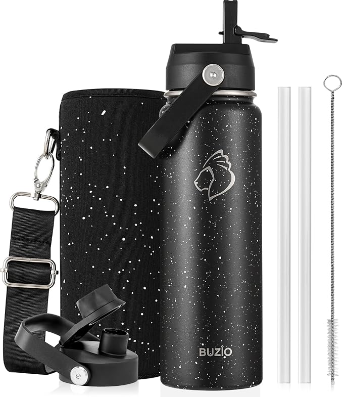 BUZIO 24 oz Insulated Stainless Steel Water Bottle by BUZIO