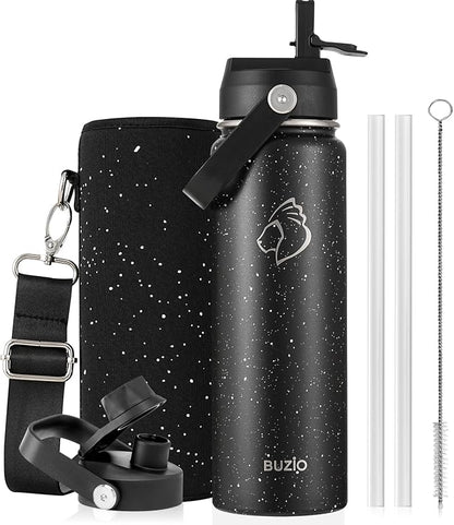 BUZIO 24 oz Insulated Stainless Steel Water Bottle by BUZIO