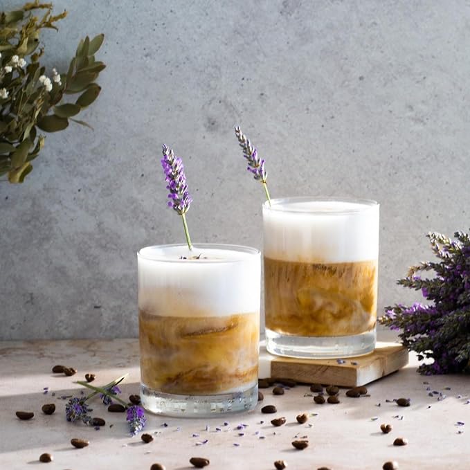 Le'raze Set of 12 Heavy Base Rocks Glass Cups, Elegant Old Fashioned Drinking - Image 6