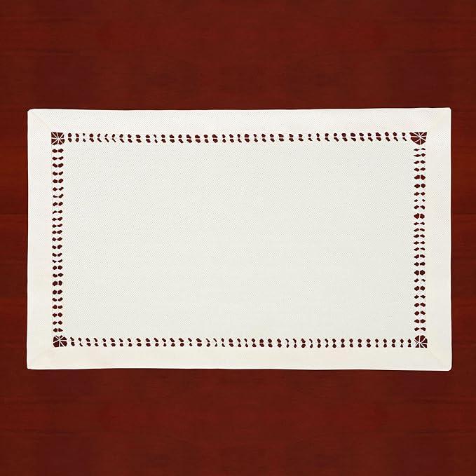 Grelucgo Handcrafted Solid Color Dining Table Placemats, Double-Hemstitched) by Grelucgo