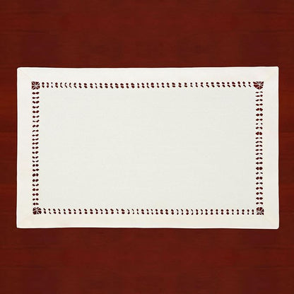 Grelucgo Handcrafted Solid Color Dining Table Placemats, Double-Hemstitched) by Grelucgo