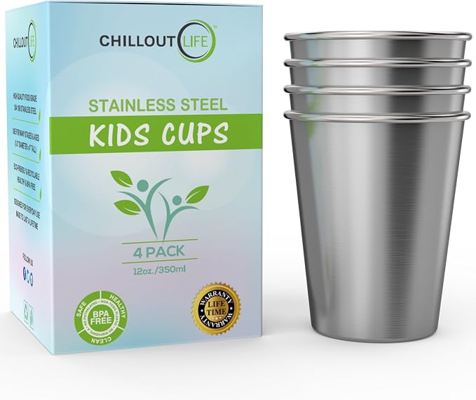 CHILLOUT LIFE Stainless Steel Cups by CHILLOUTLIFE