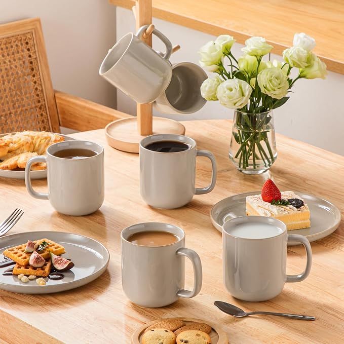 vancasso 16 oz Coffee Mugs Set of 6, Large Ceramic Mug - Image 5