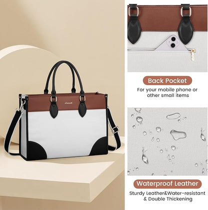 LOVEVOOK Laptop Bag for Women 15.6 lnch, Waterproof Laptops Tote Bags for Womens - Image 5