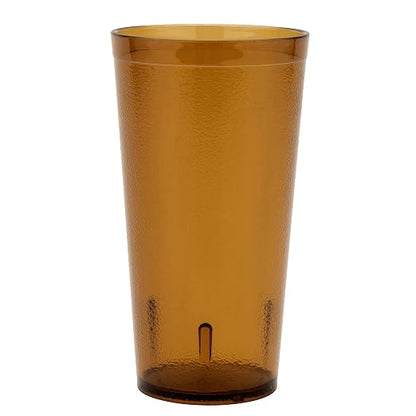G.E.T. 6620-1-A-EC Heavy-Duty Plastic Restaurant Tumblers, 20 Ounce, Amber | - Image 2
