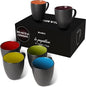 MIAMIO - Coffee Mugs Set of 6 - Le Papillon - Modern Home | Ceramic coffee mugs by MIAMIO