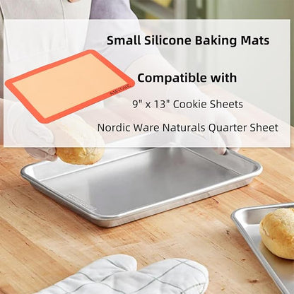 AMYONE Quarter Sheet Silicone Baking Mat, Reusable Baking Sheet Liners - Image 3