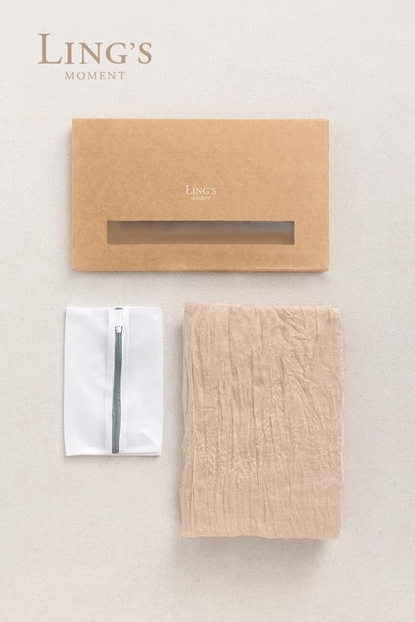 Ling's Moment Nude Gauze Cheesecloth Table Runner, 14FT | Beige Sheer Cheese - Image 7
