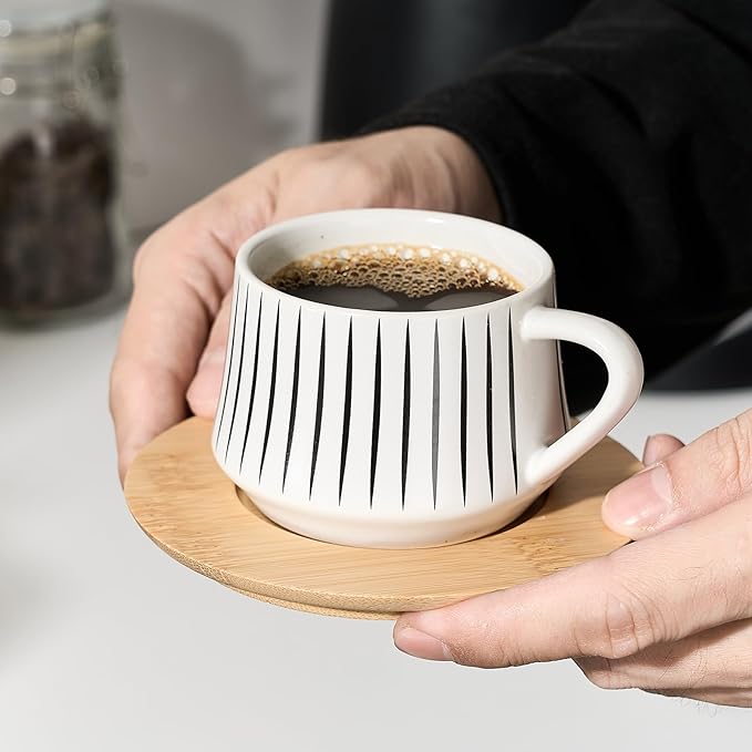 LUKA Ceramic Coffee Espresso Cups - Image 5