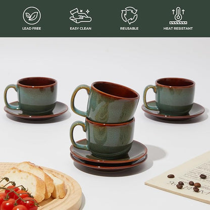 Pokini Stoneware Coffee Cups - Image 7