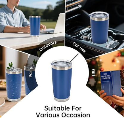 IEOVIEE 32 Pack 20oz Stainless Steel Insulated Bulk Tumblers - Image 8