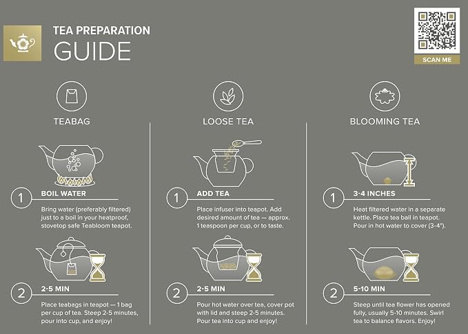 Teabloom Stovetop & Microwave Safe Glass Teapot - Image 5