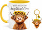 Hyturtle Highland Cow Coffee Mug, Cute Scottish Cow Gift by Hyturtle