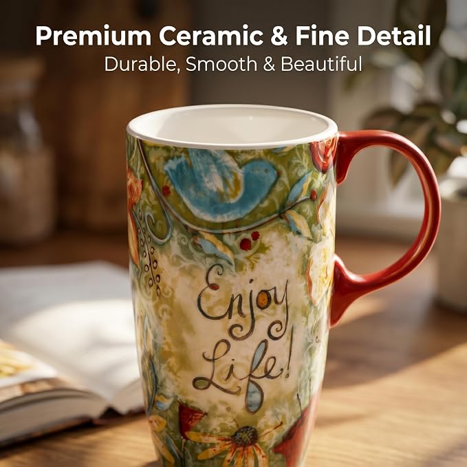 Topadorn 17oz Ceramic Travel Mug - Image 3