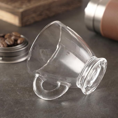 Espresso Cups with Saucers and Spoons Set of 6, Glass Demitasse Cups - Image 9