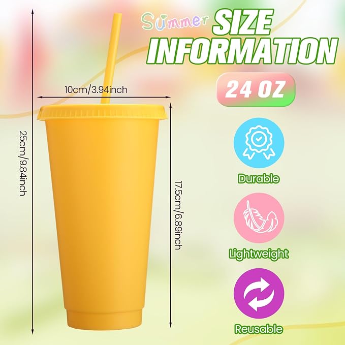 Honeydak 30 Pack Tumbler with Straw and Lid Bulk Cups - Image 4