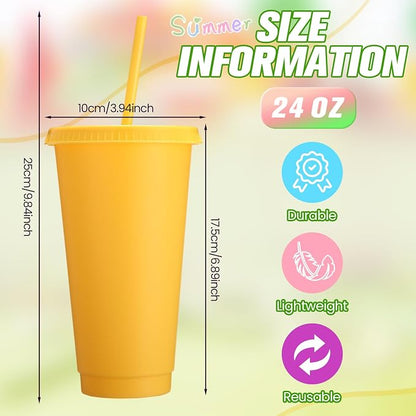 Honeydak 30 Pack Tumbler with Straw and Lid Bulk Cups - Image 4