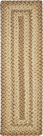 Homespice Cookie Dough Jute Braided Long Table Runner, Country Rustic Decor, Brown Rectangle 11x36 - Rich Colors, Easy to Clean, Durable and Protects Furniture