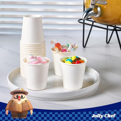 JOLLY CHEF 400 Count 3 oz Bathroom Paper Cups, Disposable Mini Bathroom - Image 3