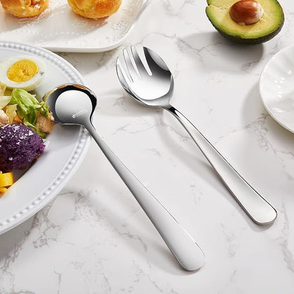 Premium Louise 18/10 Stainless Steel Salad Servers | Well-Balanced 9.45-Inch - Image 4
