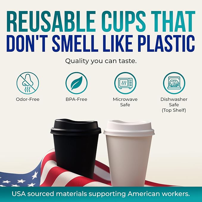 Rolling Sands USA Made 16 oz Reusable Coffee Cups - Image 3