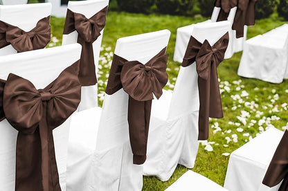12 Pack Brown Satin Table Runner 12 x 108 Inch Long Premium Table Runners - Image 5