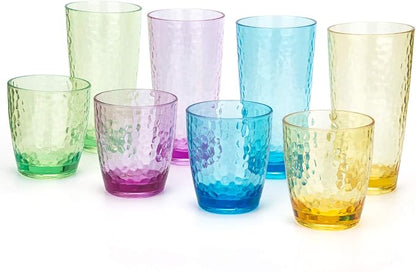 KOXIN-KARLU Hammered 15-ounce and 26-ounce Plastic Tumbler Acrylic Glasses by KOXIN-KARLU