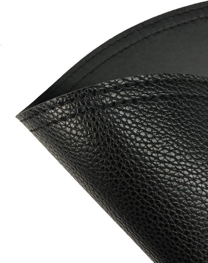 Set of 6 Faux Leather Round Placemats and Coasters, Coffee Mats Kitchen Table - Image 3