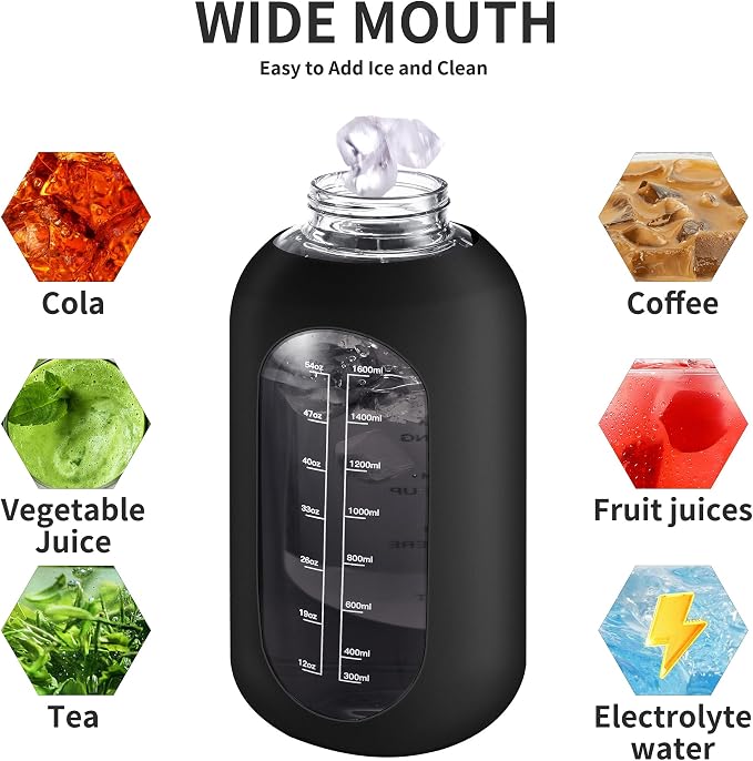 CIVAGO 64 oz Glass Water Bottle - Image 4