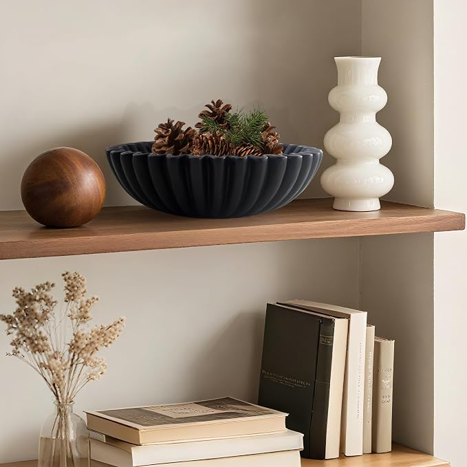 10'' Large Ruffle Decorative Fruit Bowl - Image 7