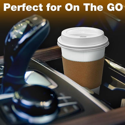 Ginkgo 100 Pack 8 oz Thickened Coffee Cups - Image 4