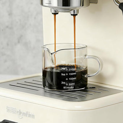 BCnmviku Espresso Cup Measuring Cup Triple Pitcher Milk Cup 250ML/8.5OZ - Image 4