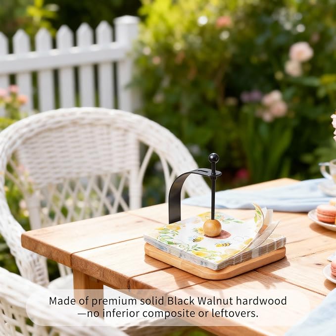 North American Beech Napkin Holder - Image 7