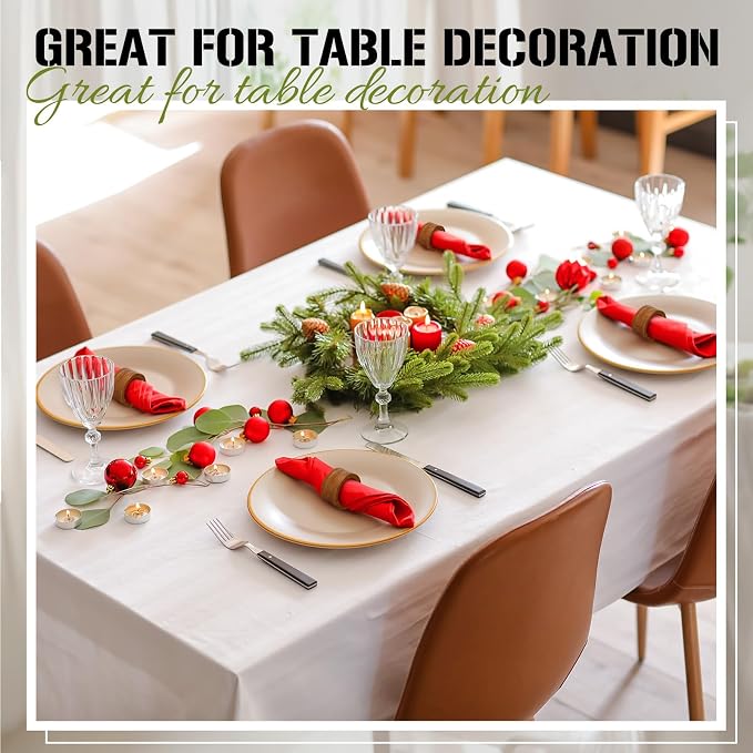 Zhehao 100 Pcs Wood Napkin Rings Bulk Acacia Brown Table Napkin Holder Buckles - Image 4
