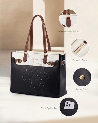 LOVEVOOK Laptop Tote Bag for Women Work, Teacher Tote Bag - Image 6