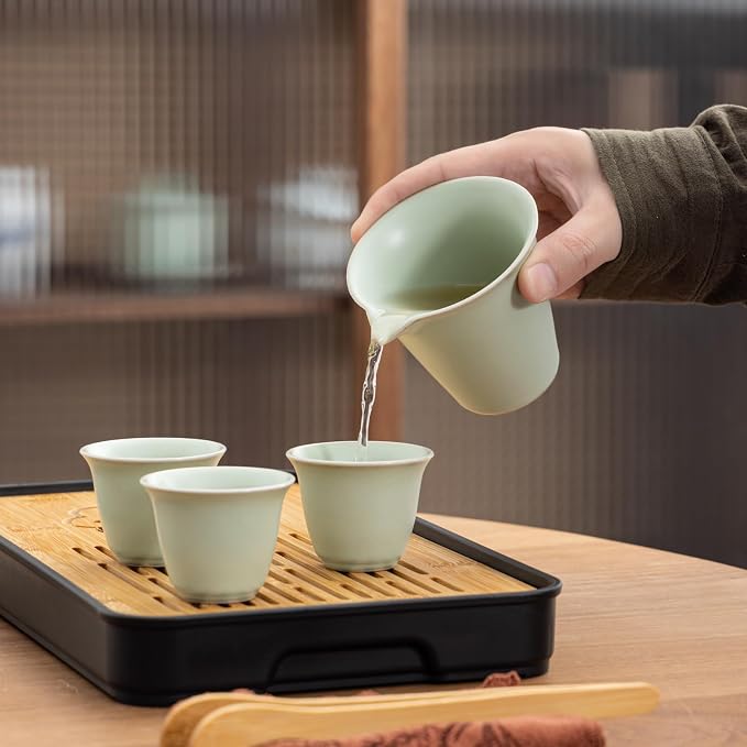 Travel tea set, Portable ceramic tea set, Chinese tea set, Tea sets - Image 5