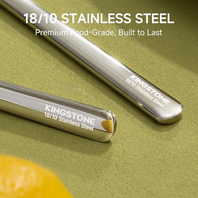 36-Piece Silverware Set with Steak Knives, Flatware Set - Image 4