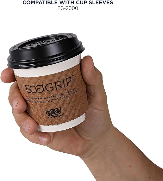 ECO PRODUCTS GreenStripe Disposable Paper Hot Cups, 10 oz, Paper To-Go Cups - Image 6