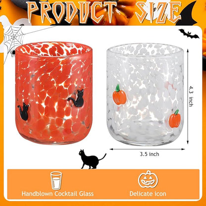Skylety 2 Pcs Halloween Icon Juice Glasses - Image 2