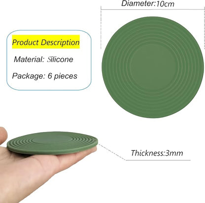 6PCS Coffee Mug Stacker, Cup Storage Accessories, Silicone Coaster, Kitchen - Image 2