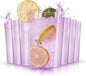 Liacere Plastic Drinking Glasses (Set of 12) 18 oz Highball Purple Reusable Plastic Glasses Colors，Kitchen Water Glasses Cup, Bar Tumbler Glassware Set for Juice, Cocktail, Whiskey, Valentine’s Day