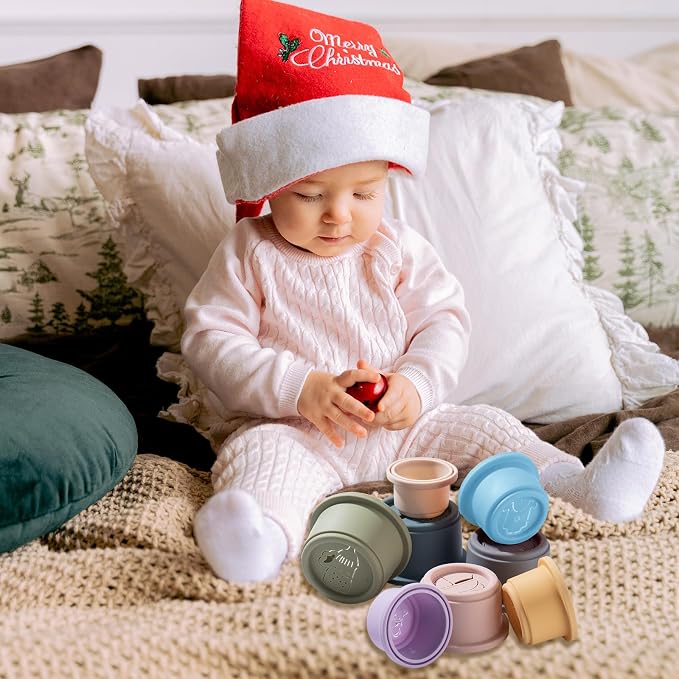 ZYFLSQ Stacking Cups Baby Toy, 8-Piece Set - Image 7