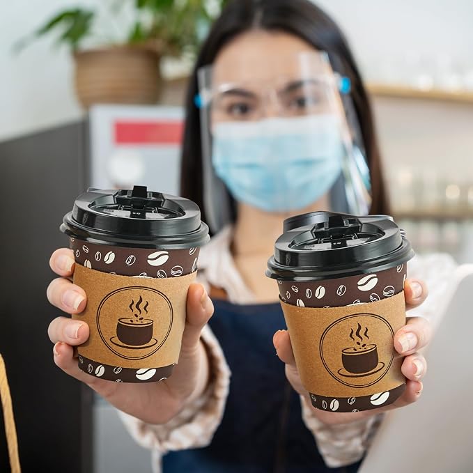JOLLY PARTY 10oz Disposable Coffee Cups - Image 6