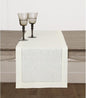 Solino Home 100% Linen Table Runner Ivory, Classic Hemstitch 14 x 108 in | by SolinoHome