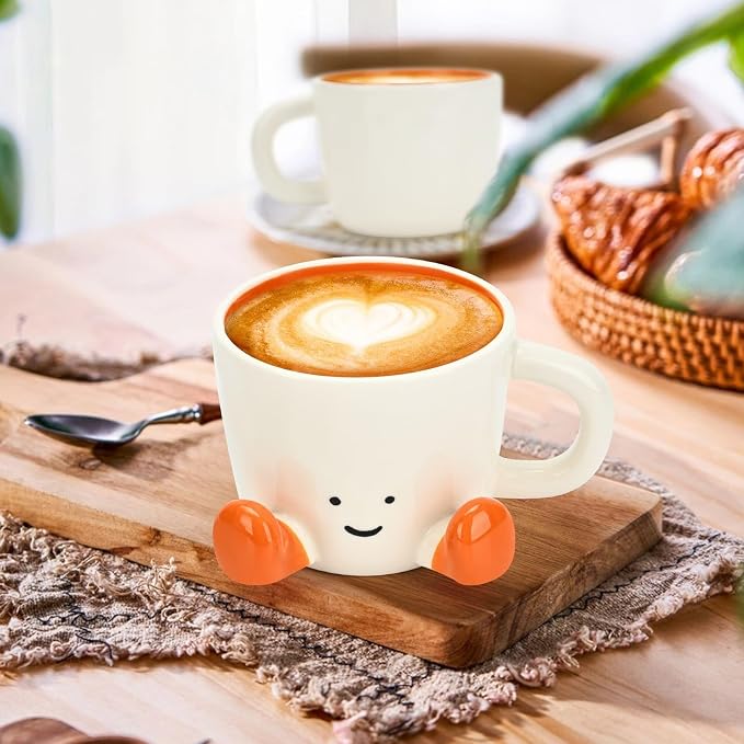 Coffee Mugs, Cute funny Mug For Women, 12.8oz/380ml Unique Ceramic Coffee Tea - Image 3
