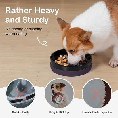 Sted Ceramic Slow Feeder Dog Bowls - Image 2