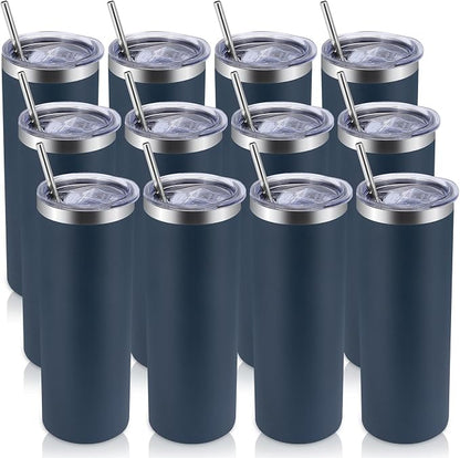 Volhoply 12 Pack Skinny Tumblers by LiveFully%EF%BC%8CDrinkFreely%E2%80%94KeepGoingwithVolhoply%EF%BC%81