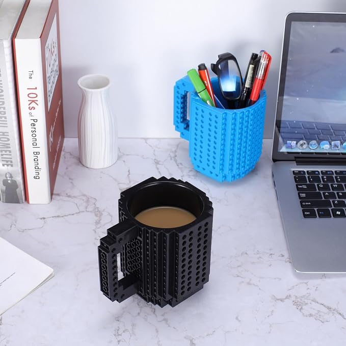 DEEXITO Build on Brick Coffee Mugs, Creative DIY Kids Party Cups - Image 5