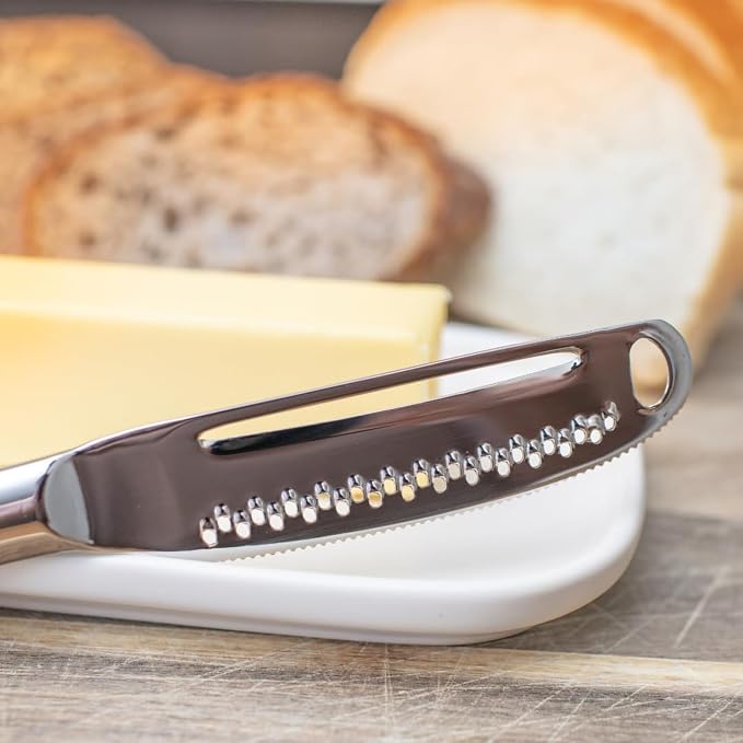 Ready Butter Pro 3-in-1 18/10 Stainless Steel Butter Knife & Cheese Slicer | - Image 2